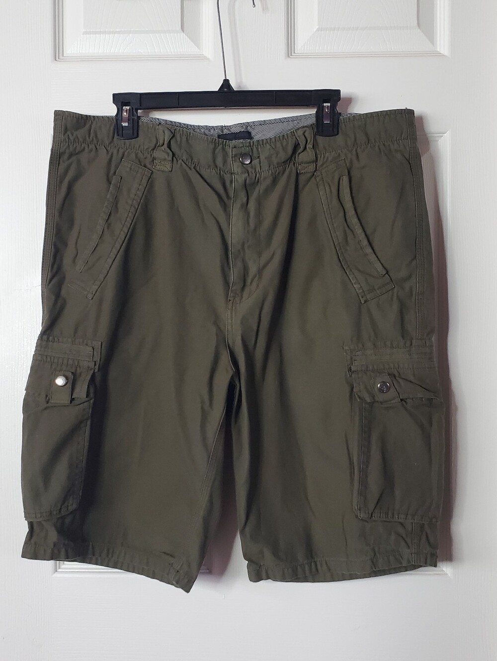 Rogue State Olive Green Cargo Short Preppy Summer Outdoors Utility Men's 38